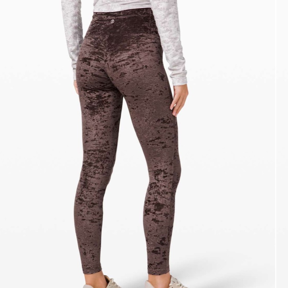Lululemon French Press Crushed Velvet Wunder Lounge Pants